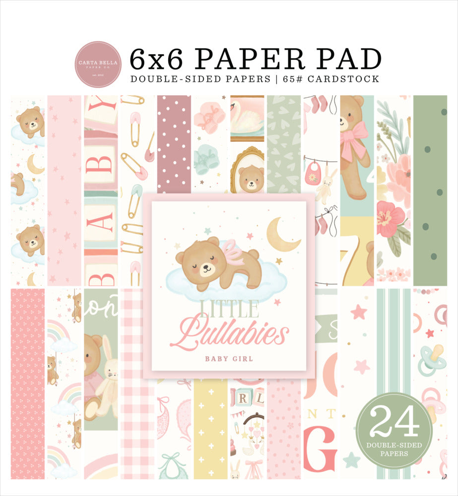 Echo Park, 6X6 Paper Pad, Little Lullabies Baby Girl