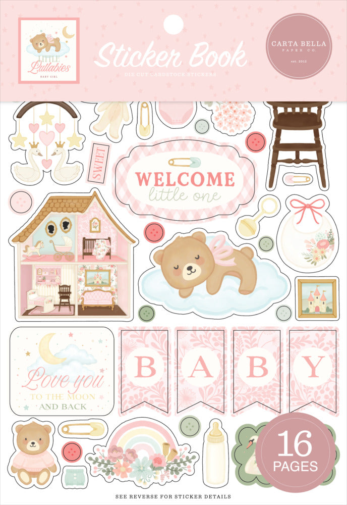 Echo Park, Sticker Book, Little Lullabies Baby Girl