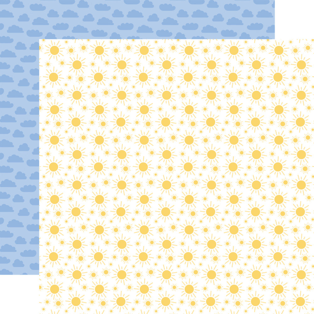 Echo Park, 12X12 Patterned Paper, Our Groovy Summer - Sunshine State Of Mind