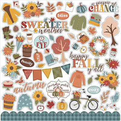 Echo Park; Sweater Weather; Element sticker sheet