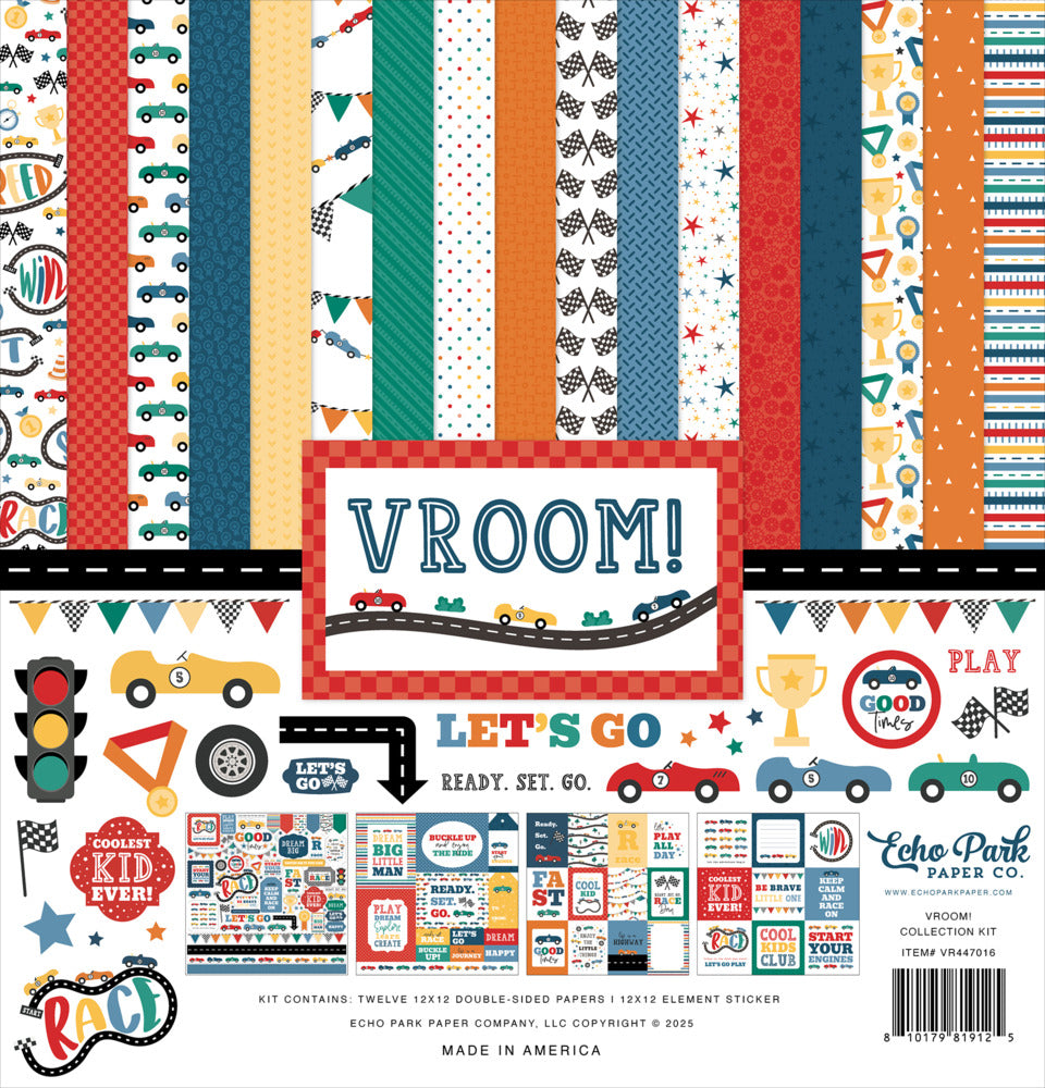Echo Park, Vroom, 12x12 Collection Kit