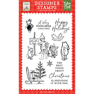 Echo Park; Winnie the Pooh Christmas; Very Pooh Bear Christmas stamp set