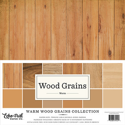 Echo Park; Warm Wood Grains Paper Pack