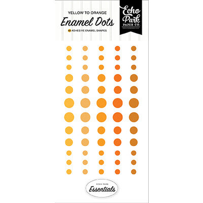 Echo Park, Enamel Dots, Yellow to Orange