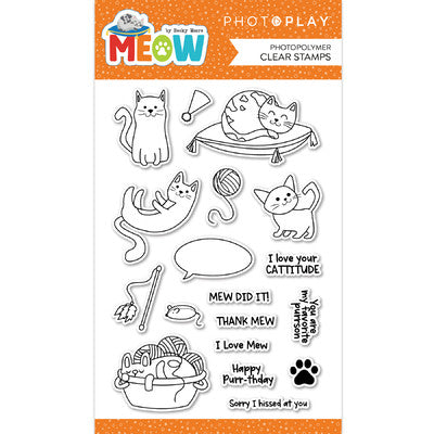 Photoplay,  Meow Stamp & Die Cut Set