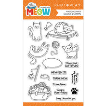 Load image into Gallery viewer, Photoplay,  Meow Stamp &amp; Die Cut Set
