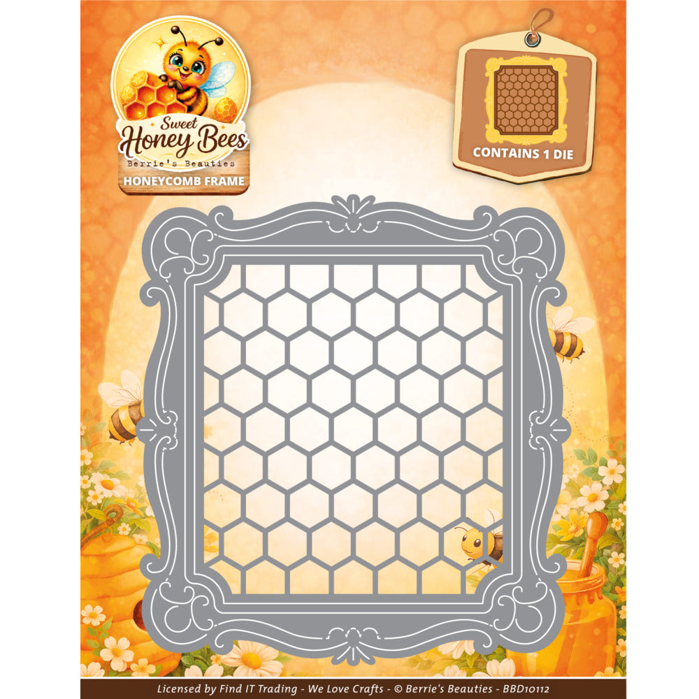 Find It, Berries Beauties Die, Sweet Honey Bees - Honeycomb Frame Pre-order