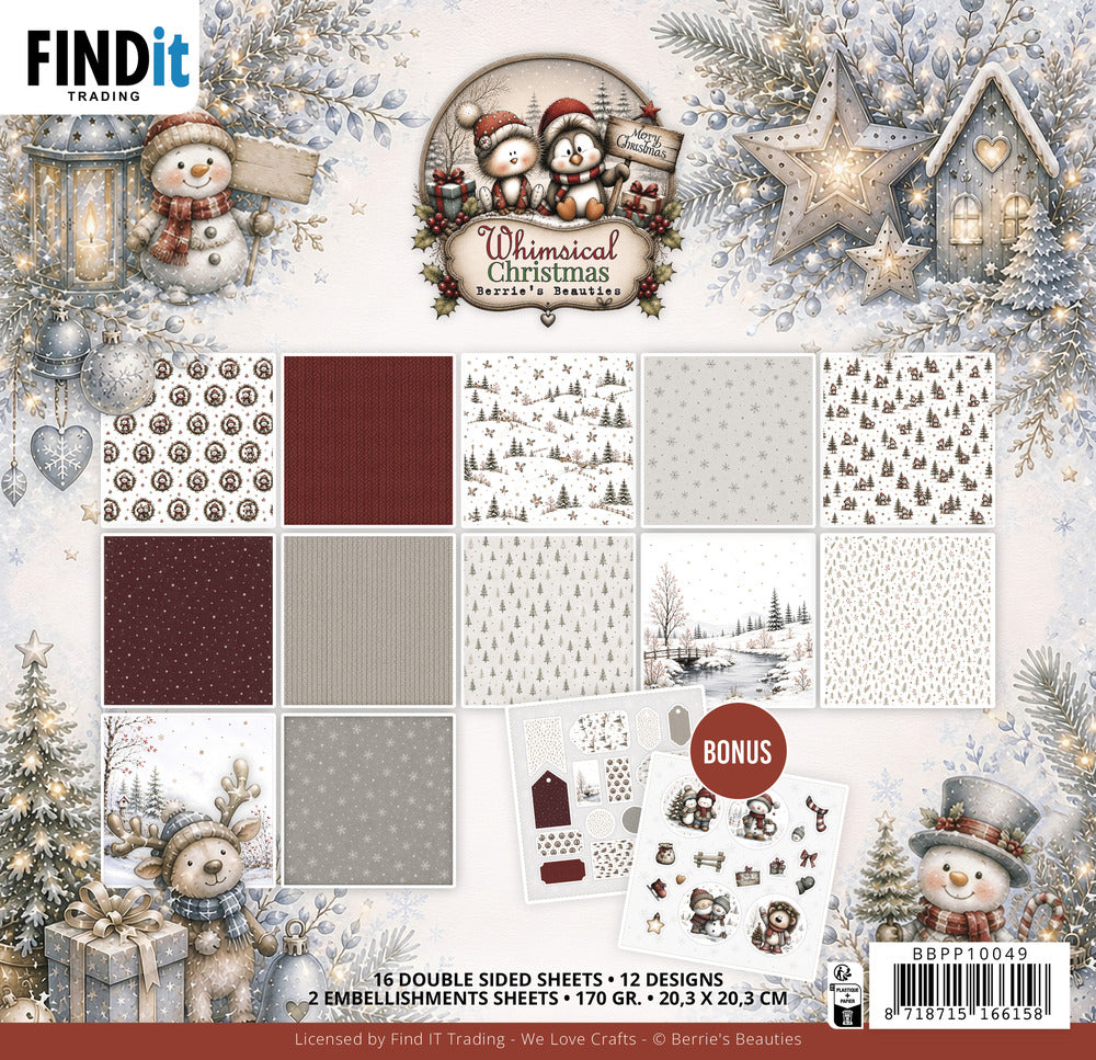 Find it, Berries Beauties 8X8 Paper Pack, Whimsical Christmas Pre-order