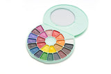HIMI, Semi-Moist Watercolor Paint Set, 24 Colors in Pans & Paint Brush, Green
