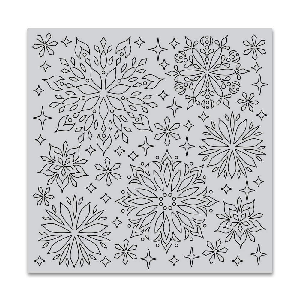 Hero Arts, Kaleidoscope Snowflake Bold Prints Cling Stamp