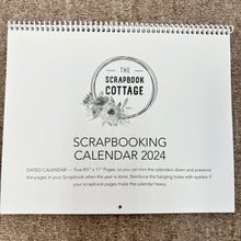 Load image into Gallery viewer, The Scrapbook Cottage, 8.5x11 Dated 2024 Calendar
