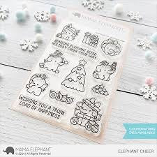 Mama Elephant Elephant Cheer Stamp