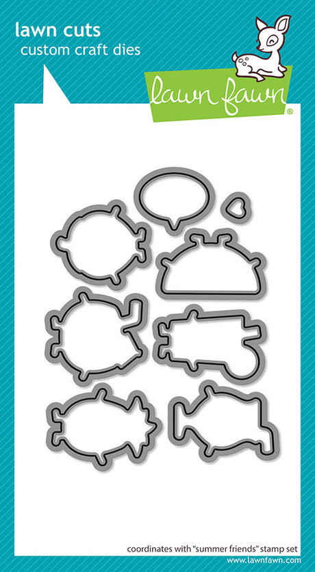 Lawn Fawn Summer Friends Stamp & Dies SET