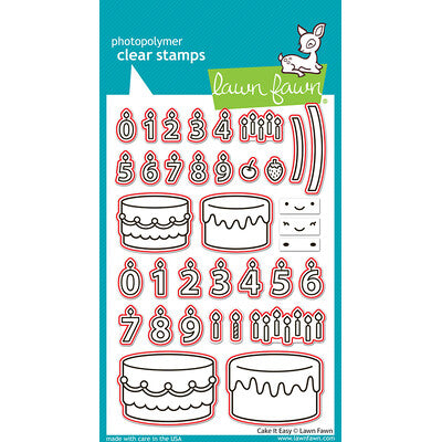 Lawn Fawn Cake it Easy Stamp & Dies SET