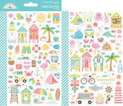 Doodlebug Design; mini icons; Seaside summer