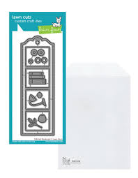 Lawn fawn stitched bookmark