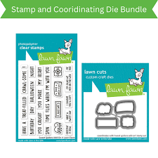 Lawn Fawn, Clear Stamp+ Die SET Sweet Spiders Add-on
