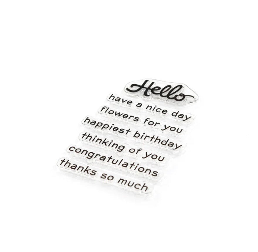 The Stamp Market, Hello & More Stamp
