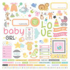 Photoplay, Hush Baby Girl Sticker Sheet