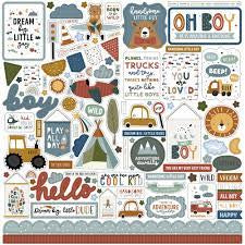 Echo Park, Dream Big Little Boy Sticker Sheet