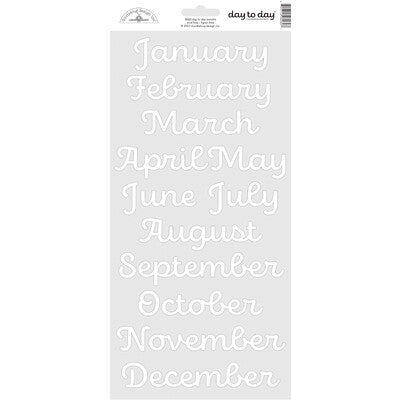 Doodlebug, Day to Day Months Stickers