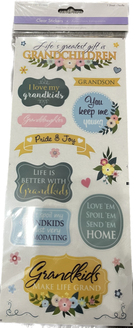 Forever in Time, Clear stickers-Grandchildren