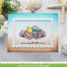 Lawn Fawn, How You Bean? Sea shell Add on Stamp & Die Set