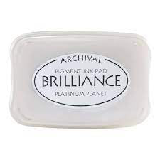 Brilliance Ink Pad, Pigment Platinum Planet