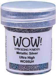 WOW, Metallic Silver Ultra High Embossing powder