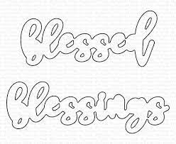 MFT, Blessings STamp & Die Set