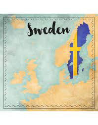 Scrapbook Customs, Sweden Map