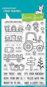 Lawn Fawn, Hay There, Hayrides Stamp