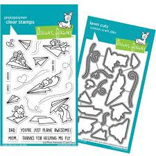 Lawn Fawn, Just Plane Awesome Stamp & Die set