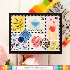 Waffle Flower- Postage Collage Die