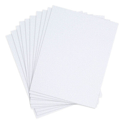 Spellbinders, Pop Up Die Cutting Glitter Foam Sheets- White