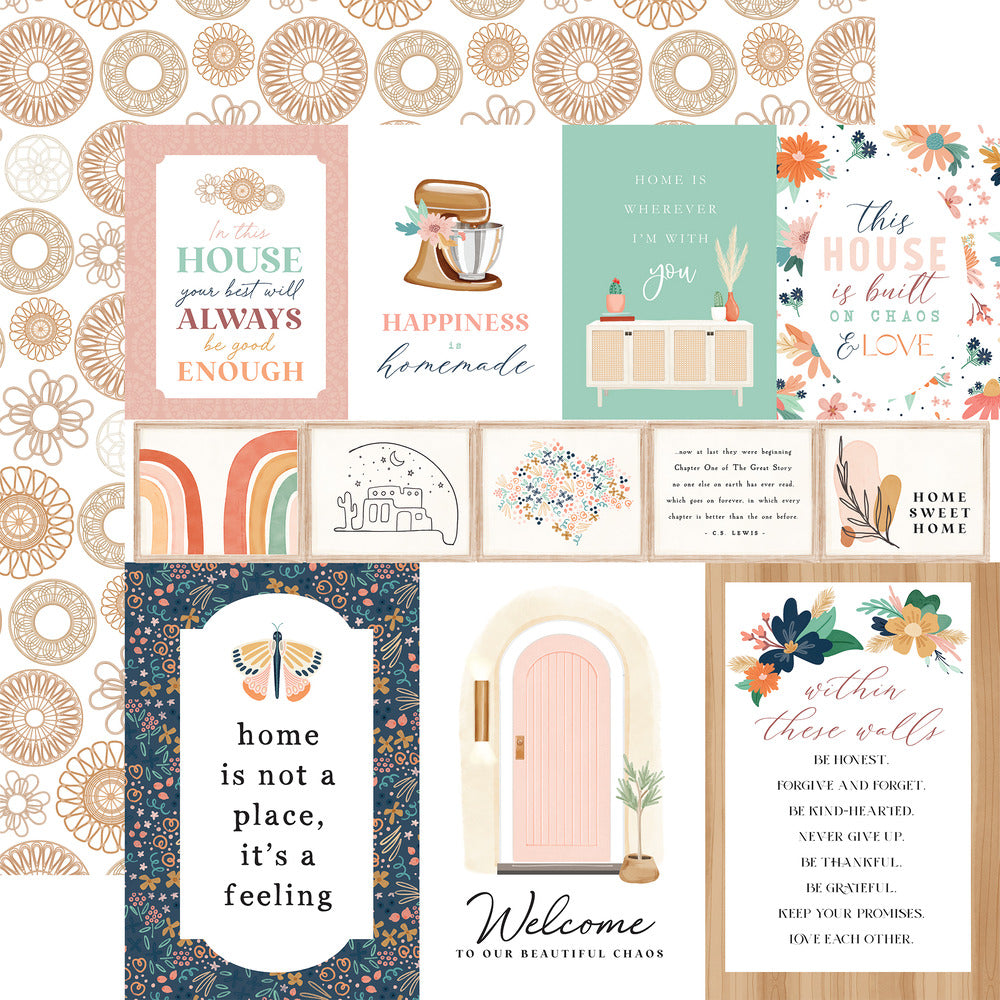 Carta Bella, At Home, Multi Journaling Cards