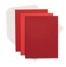 Bazzill, Cards & Envelopes Set Red  Assorted 6 Set, A7