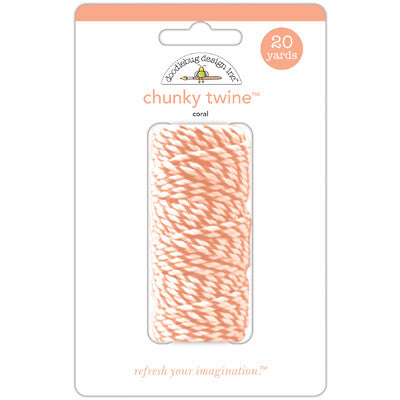Doodlebug, Chunky Twine 20 yards, Coral