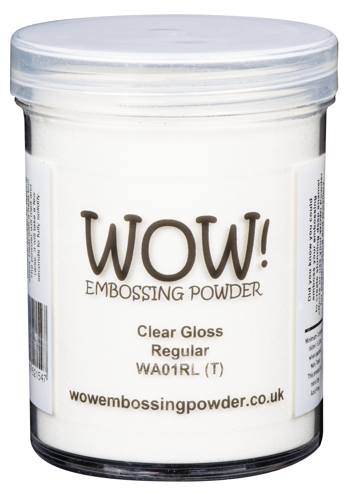 WOW, Embossing Powder, Clear Gloss Regular Tall Container