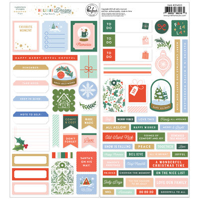 Pink Fresh Studio, Holiday Dreams, Cardstock Stickers