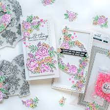 Pink Fresh Studio, Painted Peony Stencil Set (6pcs)