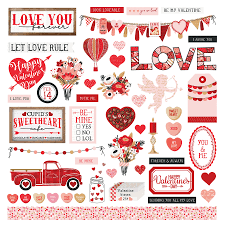 Photoplay Paper, Cupid’s Sweetheart Sticker Sheet