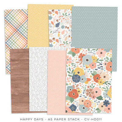 carta per scrapbooking Summer Trip Basics Paper Pack - The Happy Place