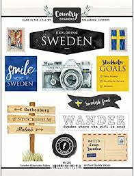 Scrapbook Customs, Sweden Stickers