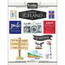 Scrapbook Customs, Iceland  Stickers