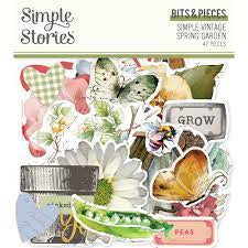 Simple Stories, Simple Vintage Spring Garden, Bits & Pieces