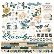 Simple Stories, Remember, 12 x 12 Sticker sheet