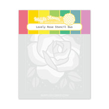 Load image into Gallery viewer, Waffle Flower, Lovely Rose Stencil Duo
