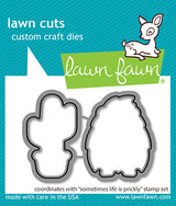 Lawn Fawn, Sometimes Life is Prickly Stamp & Die