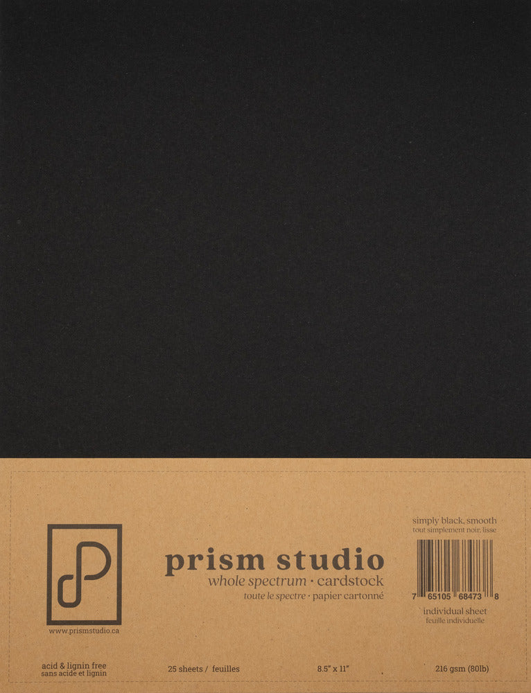 Prism Studio, Simple Black Smooth 8.5x11